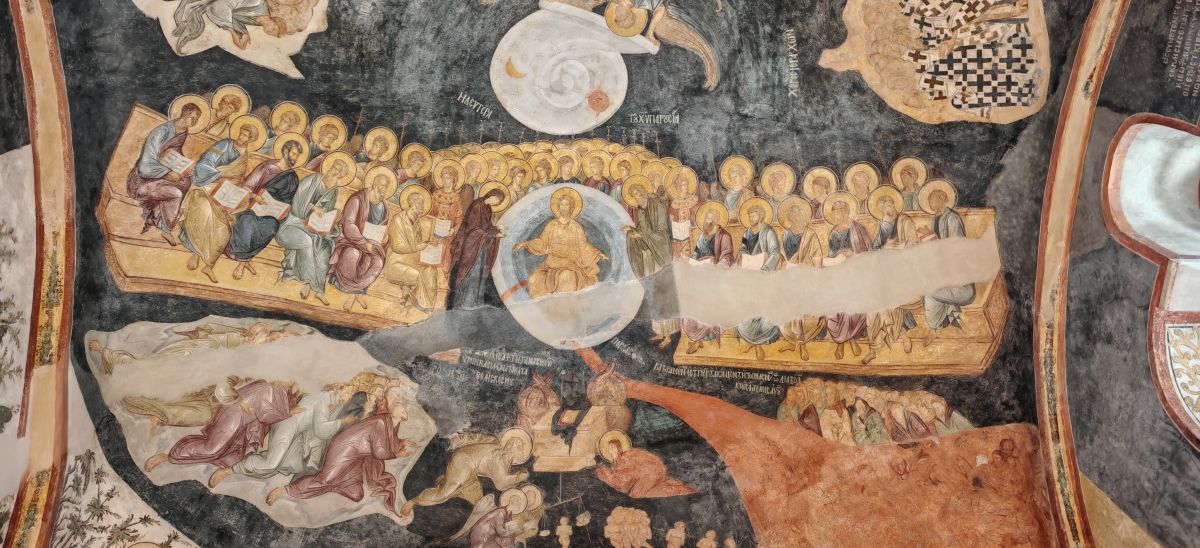 wnętrze meczetu Kariye – dawnego kościoła św. Zbawiciela w Stambule– mozaiki bizantyjskie w pełnej krasie