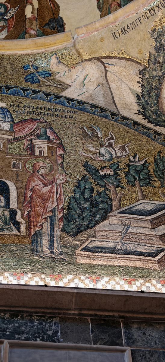 wnętrze meczetu Kariye – dawnego kościoła św. Zbawiciela w Stambule– mozaiki bizantyjskie w pełnej krasie