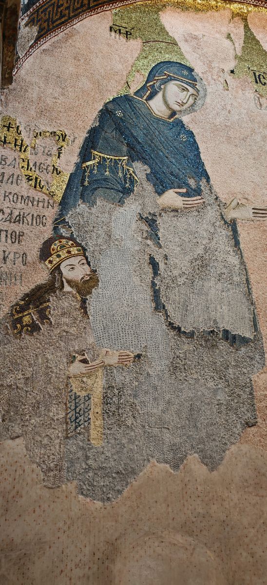 wnętrze meczetu Kariye – dawnego kościoła św. Zbawiciela w Stambule– mozaiki bizantyjskie w pełnej krasie