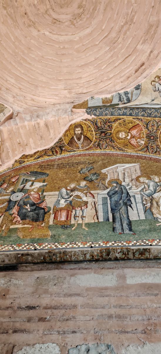 wnętrze meczetu Kariye – dawnego kościoła św. Zbawiciela w Stambule– mozaiki bizantyjskie w pełnej krasie