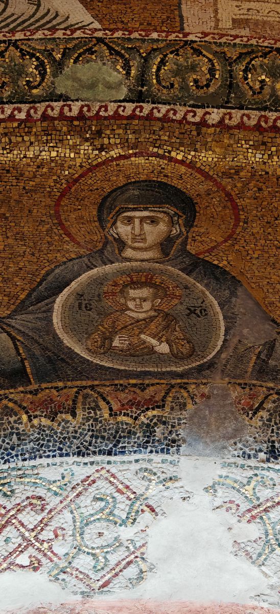 wnętrze meczetu Kariye – dawnego kościoła św. Zbawiciela w Stambule– mozaiki bizantyjskie w pełnej krasie