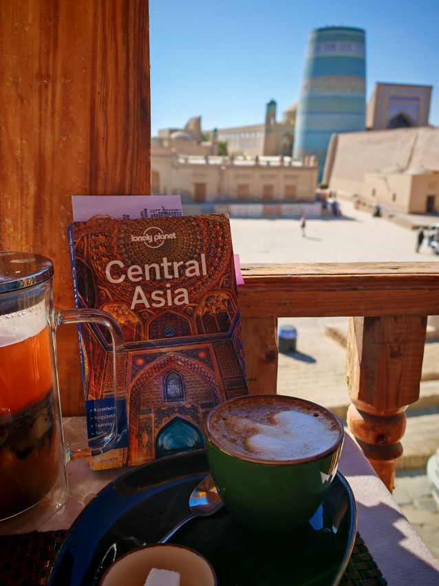 widok z tarasu restauracji na Chiwę