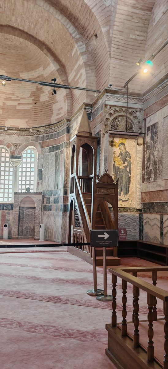 wnętrze meczetu Kariye – dawnego kościoła św. Zbawiciela w Stambule–